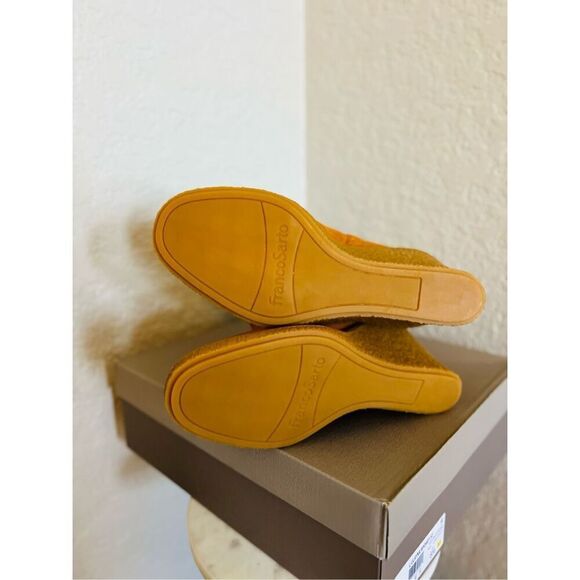 FRANCO SARTO Ulayna Water‎ Resistant Suede Fleece Wedge Bootie, Brown, 11, NWT - Picture 9 of 16